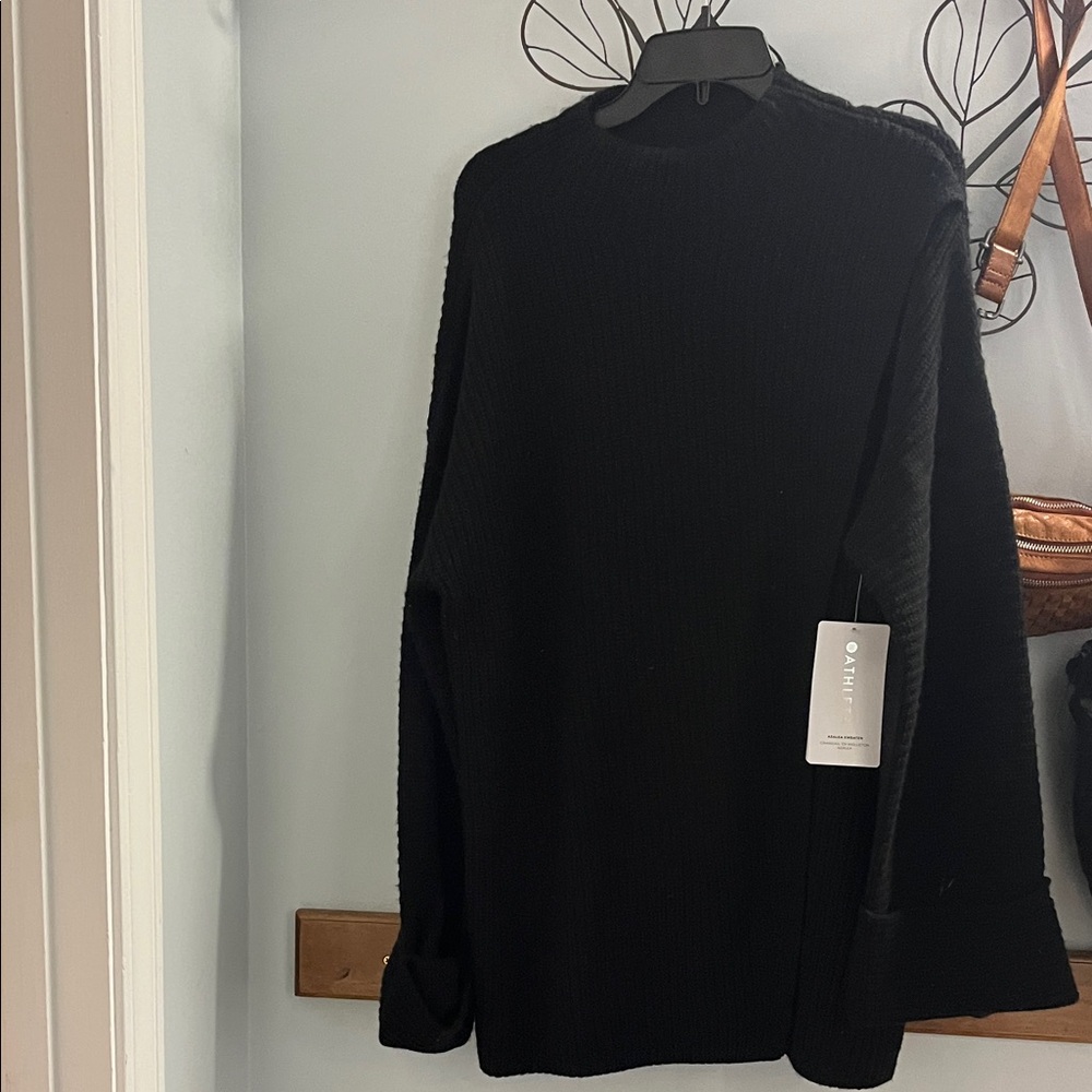 Black Sweater Athleta oversized